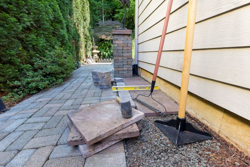 Setting Pavers and Compacting